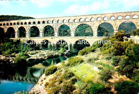 Cartes postales anciennes > CARTES POSTALES > carte postale ancienne > cartes-postales-ancienne.com Occitanie Vers Pont Du Gard