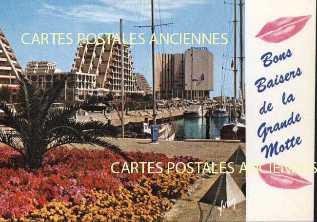 Cartes postales anciennes > CARTES POSTALES > carte postale ancienne > cartes-postales-ancienne.com Herault 34 La Grande Motte