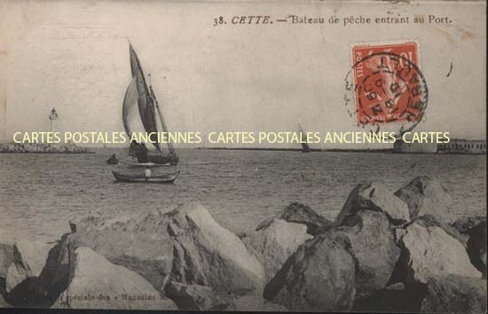 Cartes postales anciennes > CARTES POSTALES > carte postale ancienne > cartes-postales-ancienne.com Herault 34 Sete