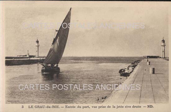 Cartes postales anciennes > CARTES POSTALES > carte postale ancienne > cartes-postales-ancienne.com Gard 30 Le Grau Du Roi