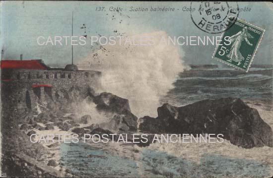 Cartes postales anciennes > CARTES POSTALES > carte postale ancienne > cartes-postales-ancienne.com Herault 34 Sete