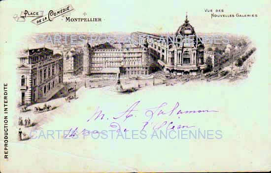 Cartes postales anciennes > CARTES POSTALES > carte postale ancienne > cartes-postales-ancienne.com Occitanie Herault Montpellier