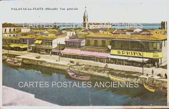 Cartes postales anciennes > CARTES POSTALES > carte postale ancienne > cartes-postales-ancienne.com Occitanie Herault Palavas Les Flots