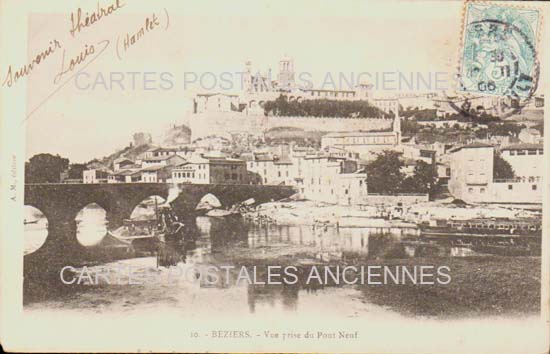 Cartes postales anciennes > CARTES POSTALES > carte postale ancienne > cartes-postales-ancienne.com Occitanie Herault Beziers