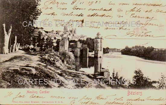 Cartes postales anciennes > CARTES POSTALES > carte postale ancienne > cartes-postales-ancienne.com Occitanie Herault Beziers