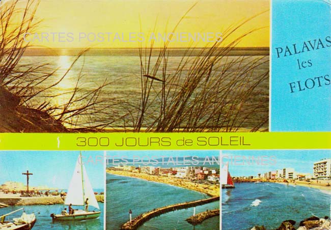 Cartes postales anciennes > CARTES POSTALES > carte postale ancienne > cartes-postales-ancienne.com Occitanie Herault Palavas Les Flots