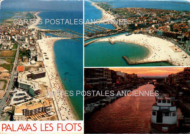 Cartes postales anciennes > CARTES POSTALES > carte postale ancienne > cartes-postales-ancienne.com Occitanie Herault Palavas Les Flots