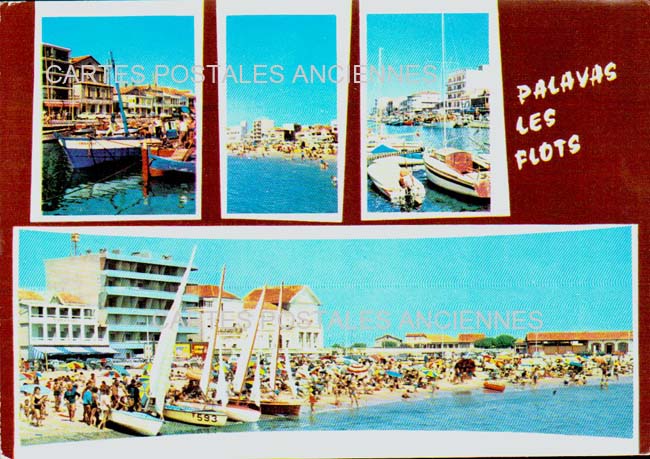 Cartes postales anciennes > CARTES POSTALES > carte postale ancienne > cartes-postales-ancienne.com Occitanie Herault Palavas Les Flots