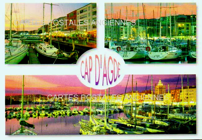 Cartes postales anciennes > CARTES POSTALES > carte postale ancienne > cartes-postales-ancienne.com Occitanie Herault Le Cap D Agde