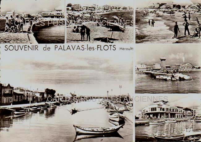 Cartes postales anciennes > CARTES POSTALES > carte postale ancienne > cartes-postales-ancienne.com Occitanie Herault Palavas Les Flots