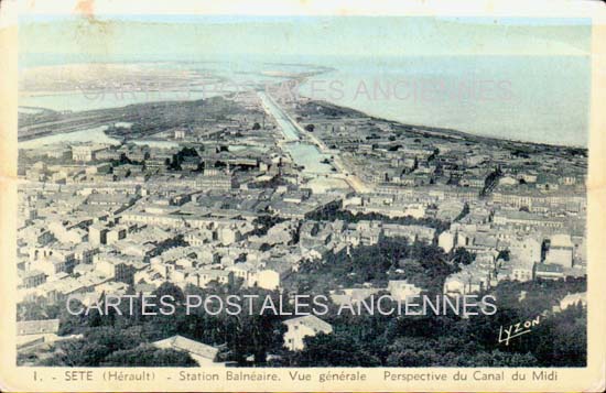 Cartes postales anciennes > CARTES POSTALES > carte postale ancienne > cartes-postales-ancienne.com Occitanie Herault Sete