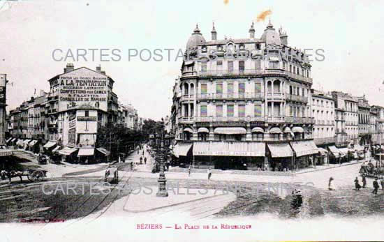 Cartes postales anciennes > CARTES POSTALES > carte postale ancienne > cartes-postales-ancienne.com Occitanie Herault Beziers