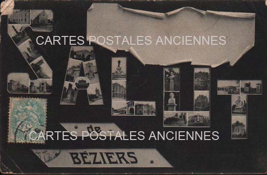 Cartes postales anciennes > CARTES POSTALES > carte postale ancienne > cartes-postales-ancienne.com Occitanie Herault Beziers