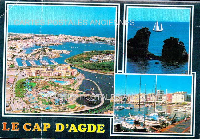 Cartes postales anciennes > CARTES POSTALES > carte postale ancienne > cartes-postales-ancienne.com Occitanie Herault Le Cap D Agde