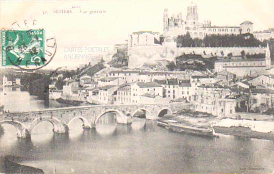 Cartes postales anciennes > CARTES POSTALES > carte postale ancienne > cartes-postales-ancienne.com Occitanie Herault Beziers