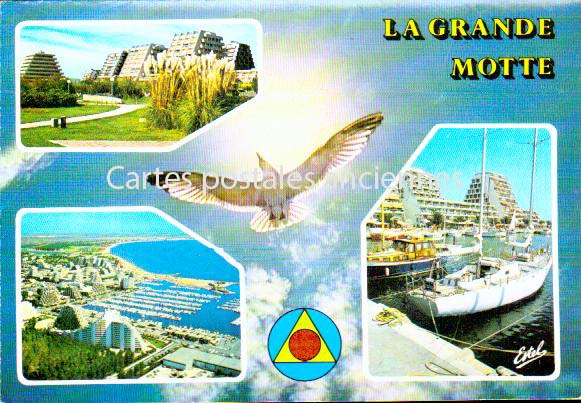 Cartes postales anciennes > CARTES POSTALES > carte postale ancienne > cartes-postales-ancienne.com Occitanie La Grande Motte