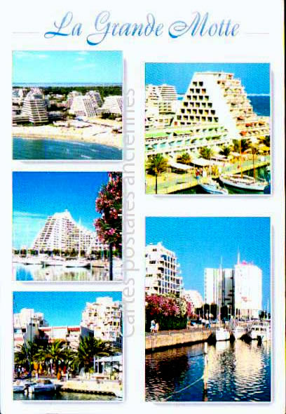 Cartes postales anciennes > CARTES POSTALES > carte postale ancienne > cartes-postales-ancienne.com Occitanie La Grande Motte