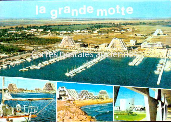 Cartes postales anciennes > CARTES POSTALES > carte postale ancienne > cartes-postales-ancienne.com Occitanie La Grande Motte