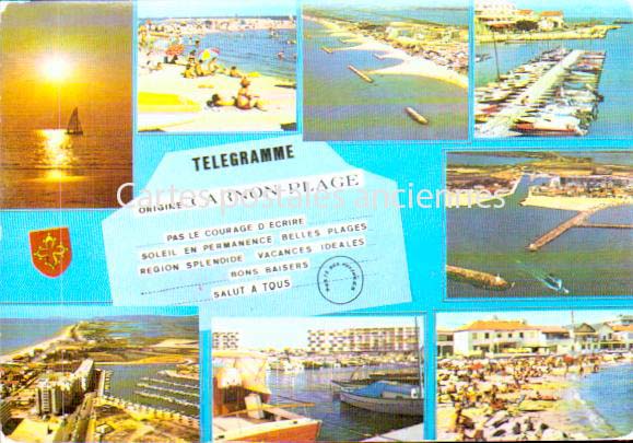 Cartes postales anciennes > CARTES POSTALES > carte postale ancienne > cartes-postales-ancienne.com  Carnon Plage