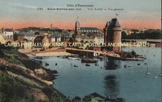 Cartes postales anciennes > CARTES POSTALES > carte postale ancienne > cartes-postales-ancienne.com Bretagne Ille et vilaine Saint Servan Sur Mer