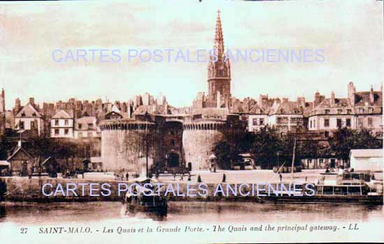 Cartes postales anciennes > CARTES POSTALES > carte postale ancienne > cartes-postales-ancienne.com Bretagne Ille et vilaine Saint Malo