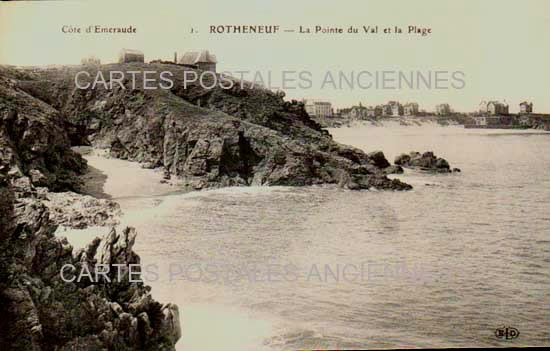 Cartes postales anciennes > CARTES POSTALES > carte postale ancienne > cartes-postales-ancienne.com Bretagne Ille et vilaine Rotheneuf