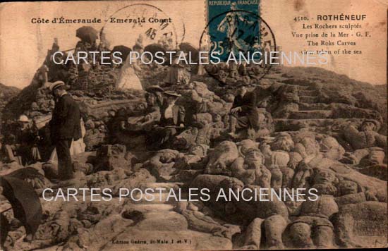 Cartes postales anciennes > CARTES POSTALES > carte postale ancienne > cartes-postales-ancienne.com Bretagne Ille et vilaine Rotheneuf