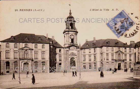 Cartes postales anciennes > CARTES POSTALES > carte postale ancienne > cartes-postales-ancienne.com Bretagne Ille et vilaine Rennes