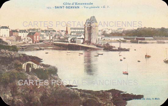 Cartes postales anciennes > CARTES POSTALES > carte postale ancienne > cartes-postales-ancienne.com Bretagne Ille et vilaine Saint Servan Sur Mer