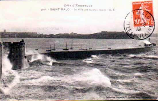 Cartes postales anciennes > CARTES POSTALES > carte postale ancienne > cartes-postales-ancienne.com Bretagne Ille et vilaine Saint Malo