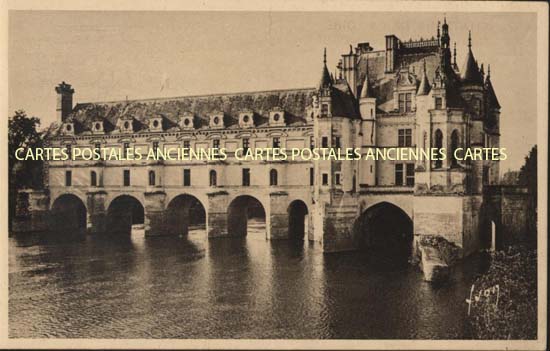 Cartes postales anciennes > CARTES POSTALES > carte postale ancienne > cartes-postales-ancienne.com Centre val de loire  Indre et loire Chenonceaux