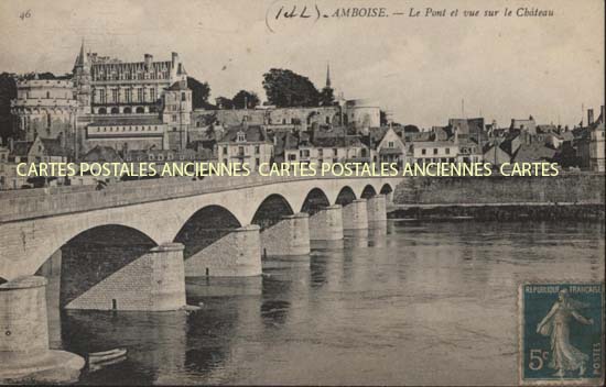 Cartes postales anciennes > CARTES POSTALES > carte postale ancienne > cartes-postales-ancienne.com Centre val de loire  Indre et loire Amboise