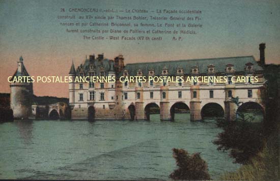 Cartes postales anciennes > CARTES POSTALES > carte postale ancienne > cartes-postales-ancienne.com Centre val de loire  Indre et loire Chenonceaux