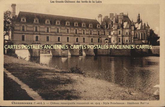 Cartes postales anciennes > CARTES POSTALES > carte postale ancienne > cartes-postales-ancienne.com Centre val de loire  Indre et loire Chenonceaux