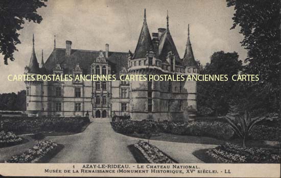 Cartes postales anciennes > CARTES POSTALES > carte postale ancienne > cartes-postales-ancienne.com Centre val de loire  Indre et loire Azay Le Rideau