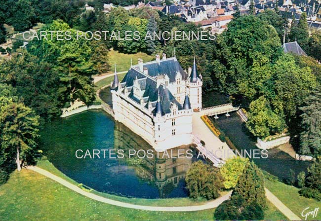 Cartes postales anciennes > CARTES POSTALES > carte postale ancienne > cartes-postales-ancienne.com Centre val de loire  Indre et loire Azay Le Rideau