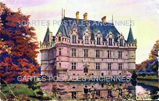 Cartes postales anciennes > CARTES POSTALES > carte postale ancienne > cartes-postales-ancienne.com Centre val de loire  Indre et loire Azay Le Rideau