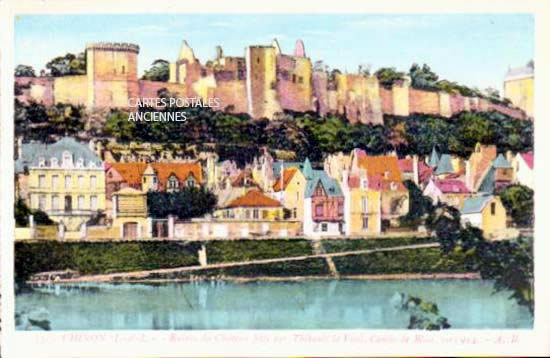 Cartes postales anciennes > CARTES POSTALES > carte postale ancienne > cartes-postales-ancienne.com Centre val de loire  Indre et loire Chinon