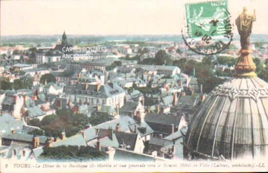 Cartes postales anciennes > CARTES POSTALES > carte postale ancienne > cartes-postales-ancienne.com Centre val de loire  Indre et loire Tours