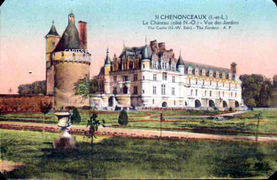 Cartes postales anciennes > CARTES POSTALES > carte postale ancienne > cartes-postales-ancienne.com Centre val de loire  Indre et loire Chenonceaux