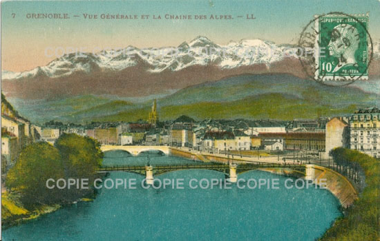 Cartes postales anciennes > CARTES POSTALES > carte postale ancienne > cartes-postales-ancienne.com Auvergne rhone alpes Isere Grenoble