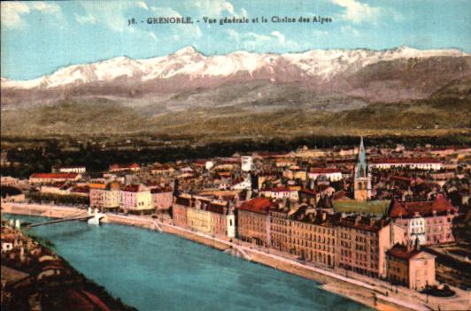 Cartes postales anciennes > CARTES POSTALES > carte postale ancienne > cartes-postales-ancienne.com Auvergne rhone alpes Isere Grenoble