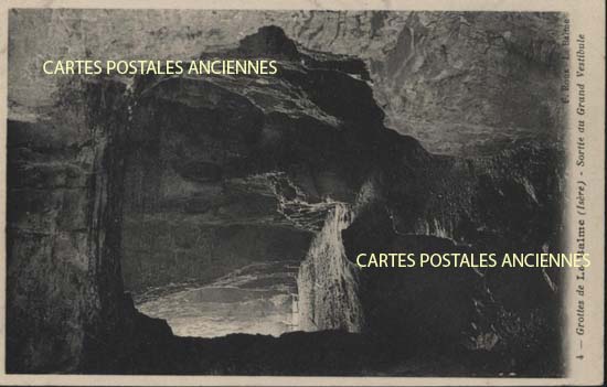 Cartes postales anciennes > CARTES POSTALES > carte postale ancienne > cartes-postales-ancienne.com Auvergne rhone alpes Isere La Balme Les Grottes