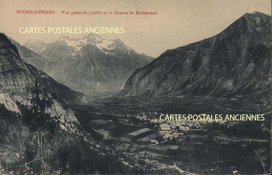 Cartes postales anciennes > CARTES POSTALES > carte postale ancienne > cartes-postales-ancienne.com Auvergne rhone alpes Isere Le Bourg D Oisans