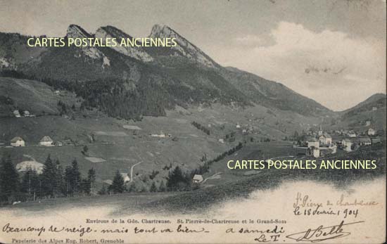 Cartes postales anciennes > CARTES POSTALES > carte postale ancienne > cartes-postales-ancienne.com Auvergne rhone alpes Isere Saint Pierre De Chartreuse