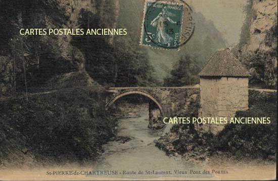 Cartes postales anciennes > CARTES POSTALES > carte postale ancienne > cartes-postales-ancienne.com Auvergne rhone alpes Isere Saint Pierre De Chartreuse