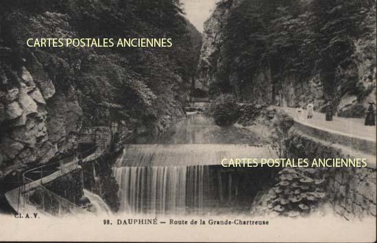 Cartes postales anciennes > CARTES POSTALES > carte postale ancienne > cartes-postales-ancienne.com Auvergne rhone alpes Isere Saint Pierre De Chartreuse