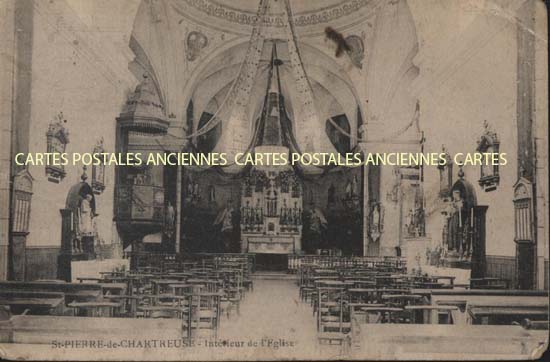 Cartes postales anciennes > CARTES POSTALES > carte postale ancienne > cartes-postales-ancienne.com Auvergne rhone alpes Isere Saint Pierre De Chartreuse