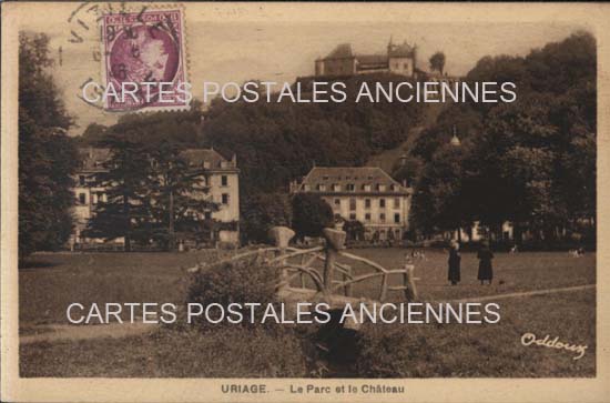 Cartes postales anciennes > CARTES POSTALES > carte postale ancienne > cartes-postales-ancienne.com Auvergne rhone alpes Isere Uriage