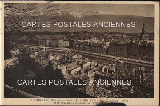 Cartes postales anciennes > CARTES POSTALES > carte postale ancienne > cartes-postales-ancienne.com Auvergne rhone alpes Isere Grenoble